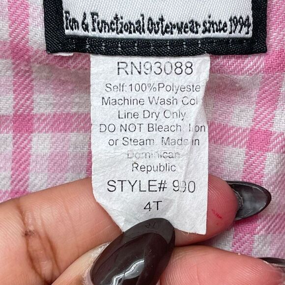 Corky & Company Toddler Girl’s Tan Plush Faux Fur Snap Front Hooded Coat 4T - Picture 11 of 13